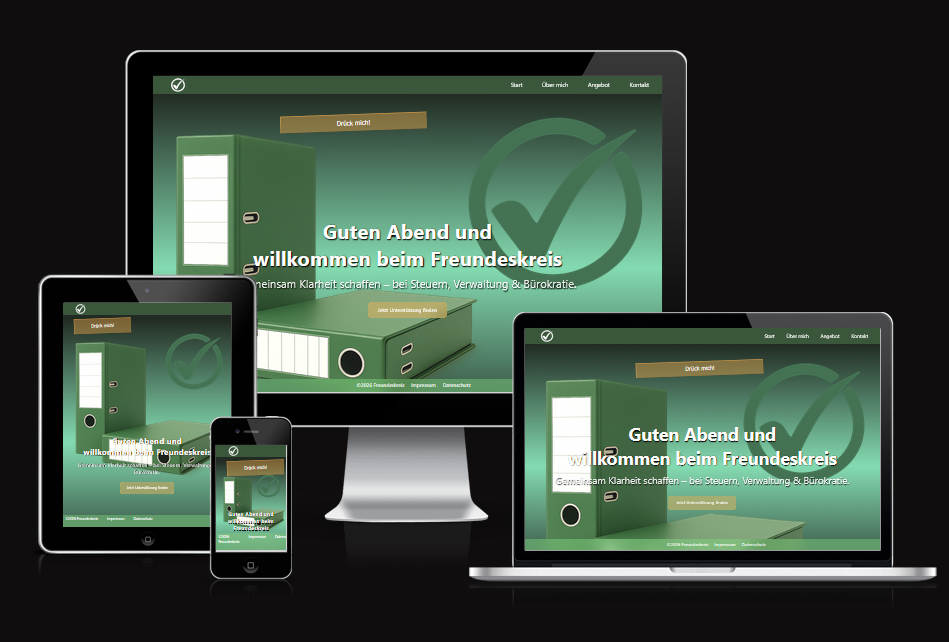 Websitevorlage Büroservice