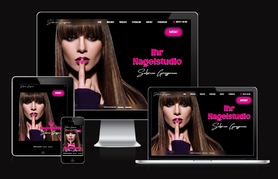 Websitevorlage Nagelstudio